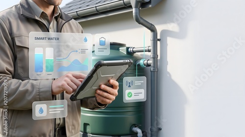 Smart water management system with tablet interface