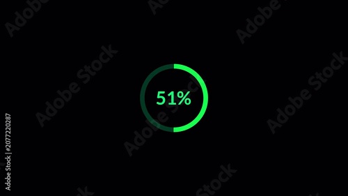 Retro loading bar animation on a transparent background, Downloading bar complete 4k animation from 0 to 100 increasing percentage, loading bar animation with alpha channel