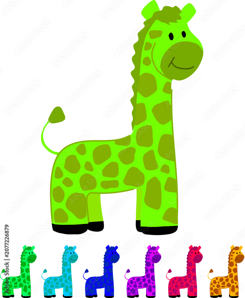 Fototapeta premium creative stuffed animal toy cartoon. educational imaginative, collectible action, adventure electronic creative stuffed animal toy sign vector
