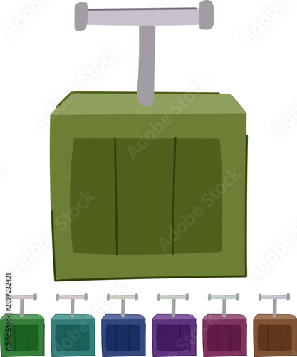 Vászonkép destruction tnt bomb cartoon