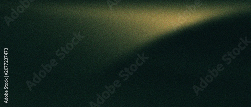 Tableau sur toile Cinematic dark green background with soft golden light leak