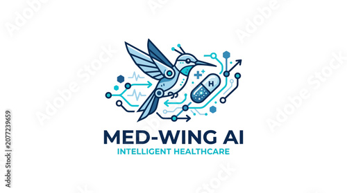 Hummingbird medical AI logo for intelligent healthcare technology.