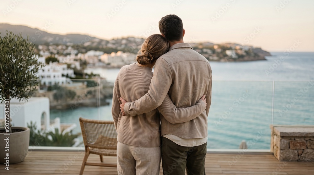 Fototapeta premium couple on the beach