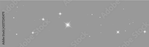 Sparkling White Glitter Stars Overlay – Glowing Twinkle Light Particles PNG