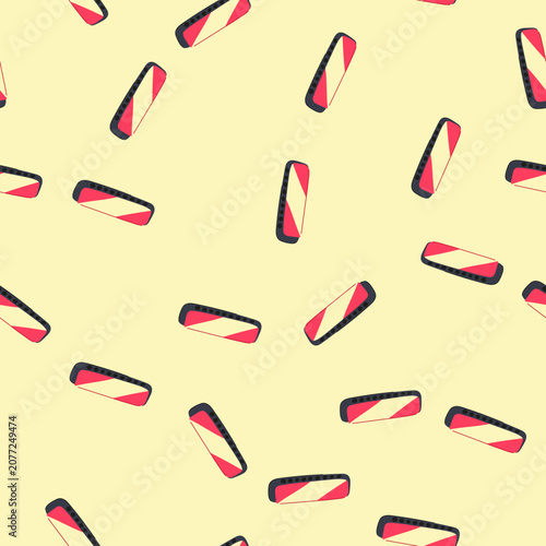 Canvas Print pattern melody harmonica cartoon