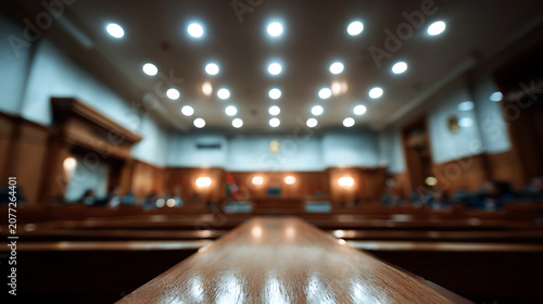 empty courtroom interior design, for legal services and attorney advertising promotional materials content marketing
