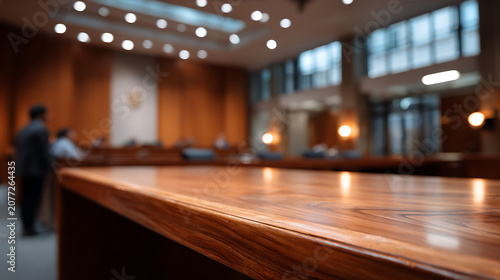 close up of court gavel with blurred judge background, for justice system marketing campaigns content marketing