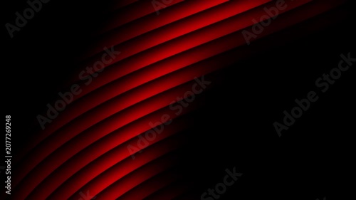 Red Glowing Diagonal Curved Lines Dark Abstract Animated Background Loop
