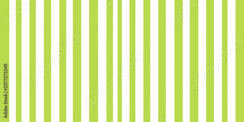 Cuadro en lienzo Lime Green Vertical Stripes Pattern on White Background
