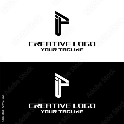 creative letter logo if design vector