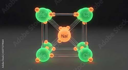Sodium Chloride Molecular Structure Model