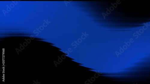 Abstract blue gradient backdrop with moving black shadows wavy silhouette pattern video loop
