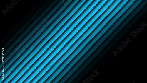 Blue Neon Diagonal Light Beam Stripes Animated Background Seamless Loop