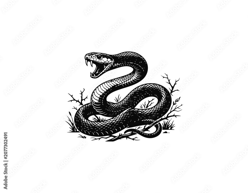 Fototapeta premium black mamba
