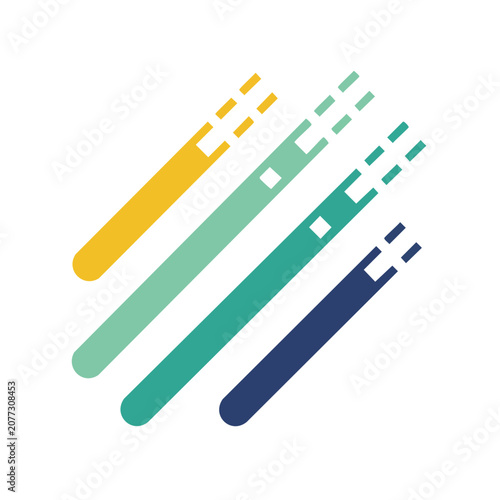 Abstract diagonal brush strokes vector illustration