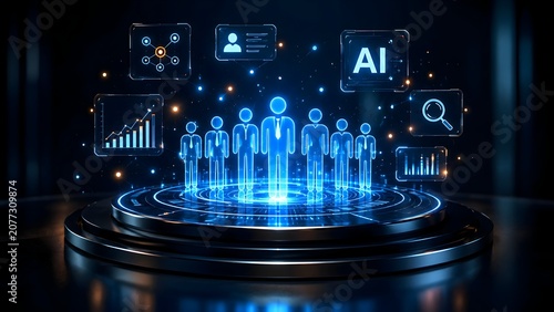 Digital Business Team Collaboration and AI Integration with Data Analytics Insights