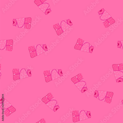 Bild auf Leinwand pattern baby swaddle wrap cartoon