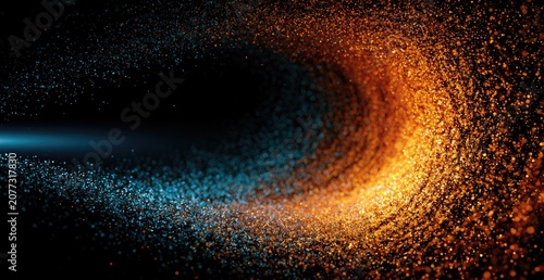 Abstract Swirling Vortex of Light and Energy.