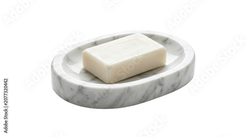 Minimal marble butter dish with a rectangular butter block, offering an elegant natural stone serving piece for breakfast tables and refined kitchen countertops

