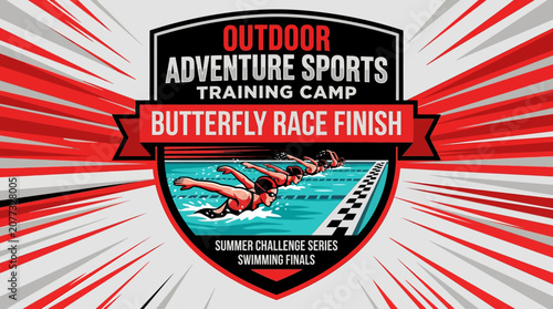 Outdoor Sports Training Camp Butterfly Race Finish Summer Challenge Series Finals