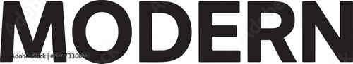 Modern typography text