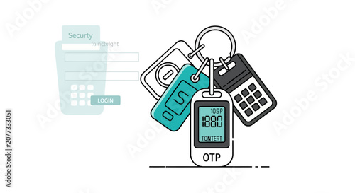 One time password security token for secure login access