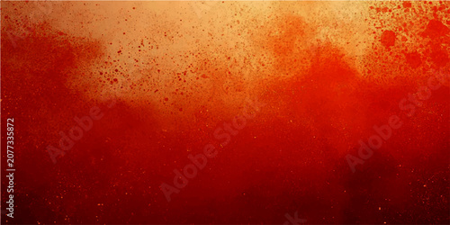 Obraz na plátne Close up of dark red beer foam with bubbles and froth in macro shot showing texture and color