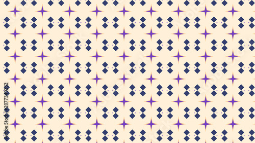 Purple Starburst and Diamond Pattern Background Wallpaper