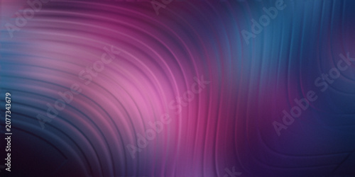 Bild auf Leinwand Abstract dark background with smooth flowing waves in purple and blue tones creating soft volumetric lighting effect textures