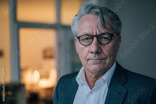 Portrait of serious senior businessman