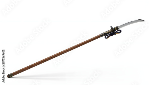 Traditional Japanese Katana Sword Closeup.