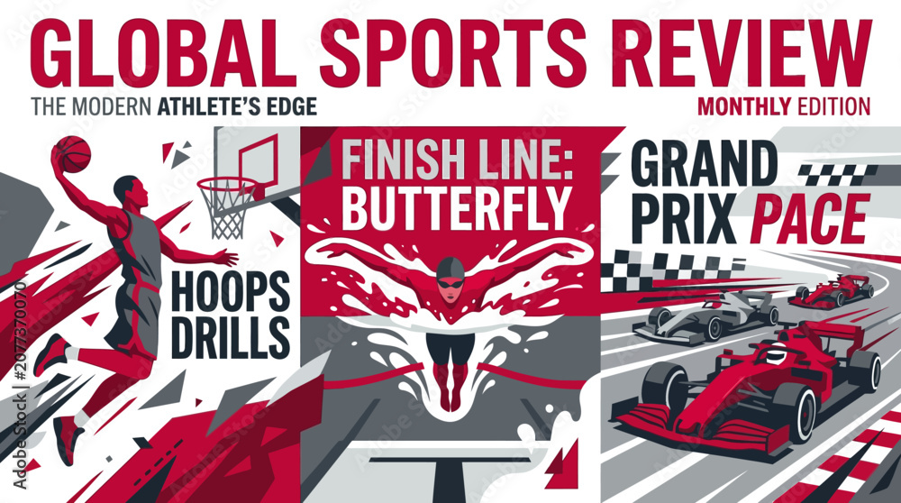 Obraz premium Global Sports Review Monthly Edition For The Modern Athlete