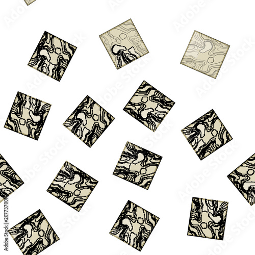 Schilderij op canvas pattern plain sea topogrphic cartoon