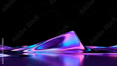 Abstract colorful liquid wave