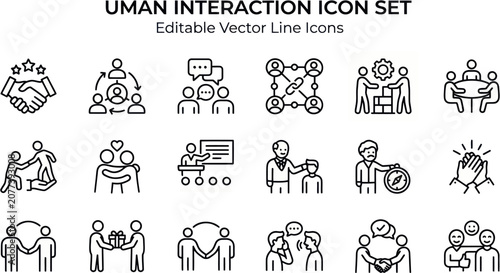 Fotografie People interact and communicate in various teamwork settings and activities