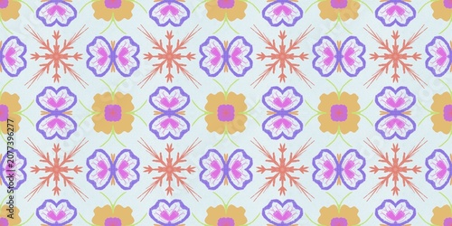 Foto The lovely fabric print gives a warm feeling.