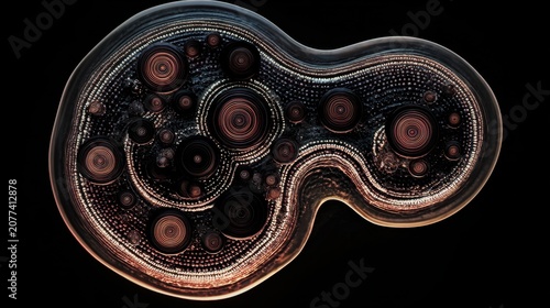 Abstract art: circular patterns