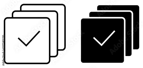 Tableau sur toile select all icon vector collection