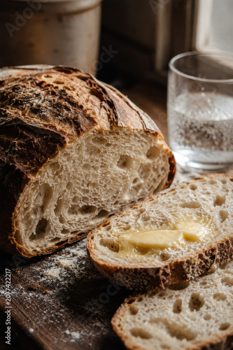 Fresh Baked Bread Texture Close Up