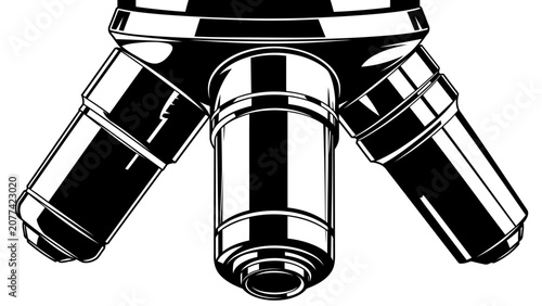 Fotografija Microscope Objective Lens Turret Illustration