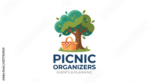 Creative logo design for a professional picnic organizers and event planning company.