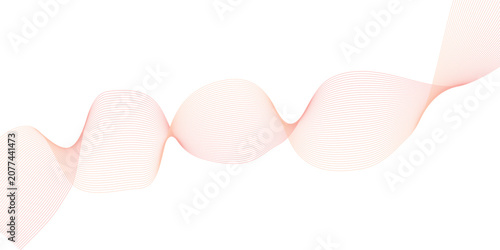 Konstfotografi Minimalist light pink wave pattern composed of thin lines with abstract minimali