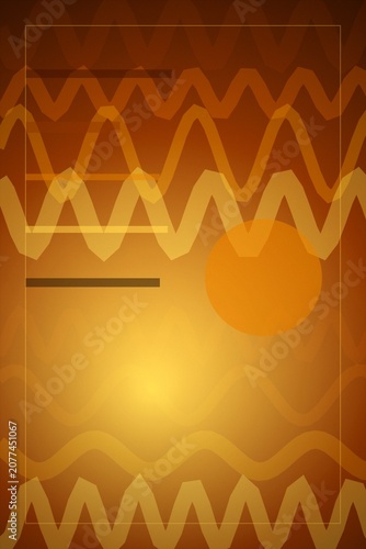 Abstract Brown and Gold Wave Pattern Background