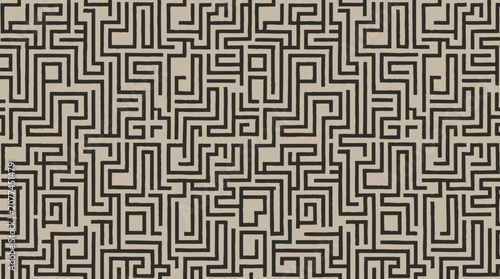 Bilde på lerret Intricate geometric pattern design element.