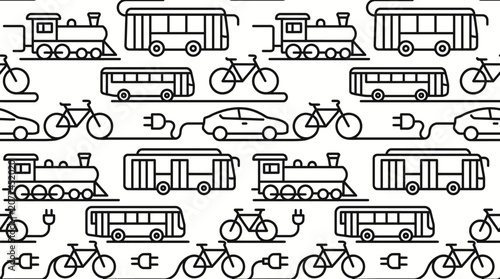 Photos Vehicles on Road Transportation Icons.