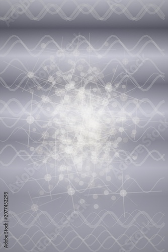 Abstract blue digital wave and network pattern background