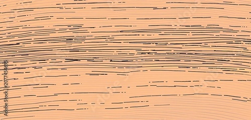 A fragmented, uneven, hand-drawn line with a dashed and wavy texture, rough, squiggly