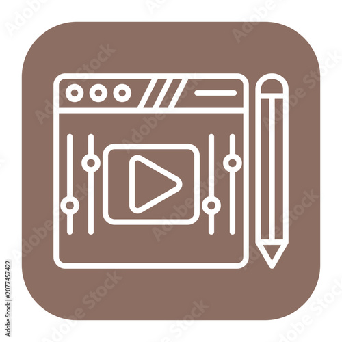 Принти на полотні Post Script Icon