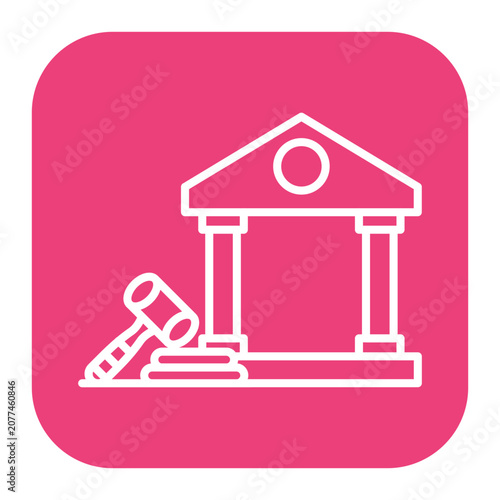 Canvas-taulu Government Auction Icon