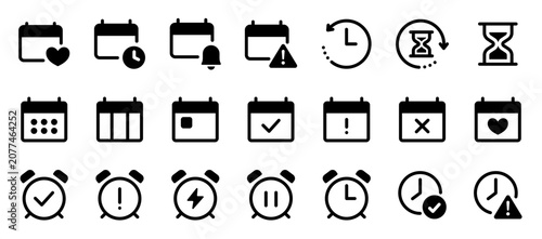 Bild auf Leinwand Project Status and Priority Level Icon Set